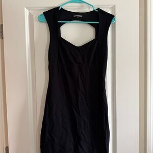 Express Classic Black Cutout Dress